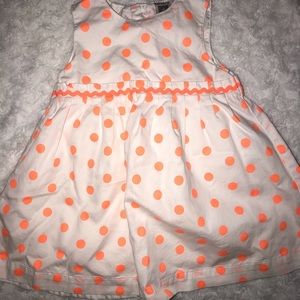 White and polka dot summer dress